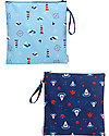 FlapJackKids Pochette Impermeabile Porta Costume - Squalo/Granchio/Navi Trousse e Pochette
