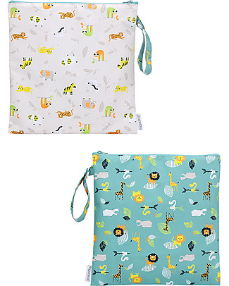 FlapJackKids Pochette Impermeabile Porta Costume - Zoo Trousse & Pochette