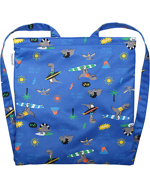 FlapJackKids Zainetto e Telo Mare 2 in 1 - Dinosauri Accappatoi e Asciugamani