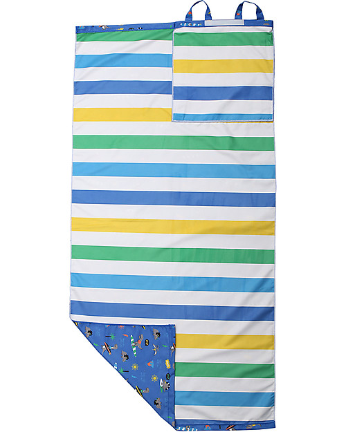 FlapJackKids Zainetto e Telo Mare 2 in 1 - Dinosauri Accappatoi e Asciugamani