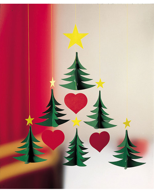 Flensted Giostrina 6 Alberi di Natale- si muove da sola! Decorazioni Natalizie