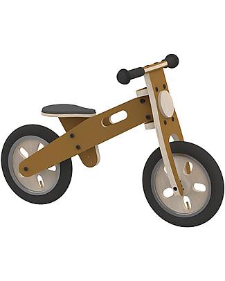 Flexa Bicicletta Senza Pedali in Legno - Giallo - da 3 Anni Biciclette senza Pedali