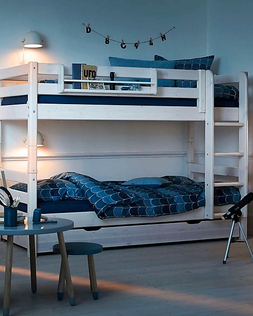 Flexa Letto a Castello Classic con Scala Dritta e Cassetti - 200x90 cm Letti a Castello