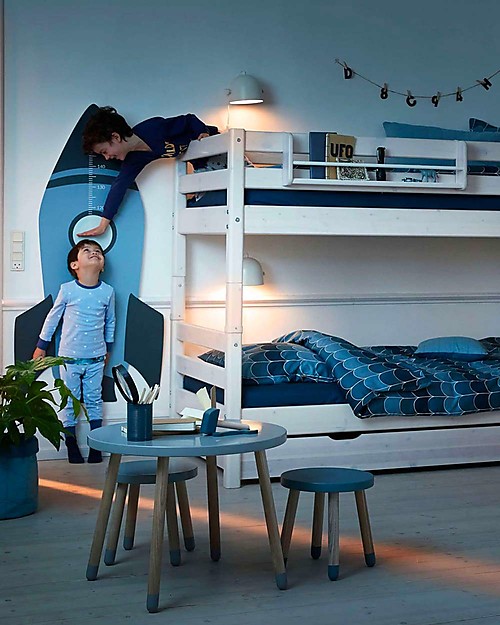 Flexa Letto a Castello Classic con Scala Dritta e Cassetti - 200x90 cm Letti a Castello