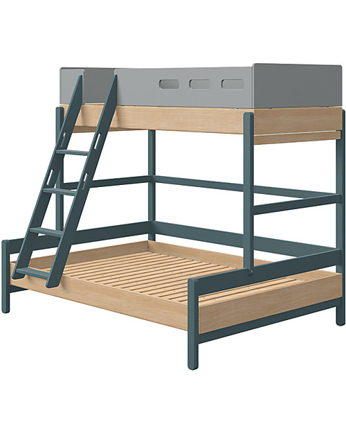 Flexa Letto a Castello Matrimoniale Popsicle - per 3 Persone - 200x140/90 cm Letti a Castello