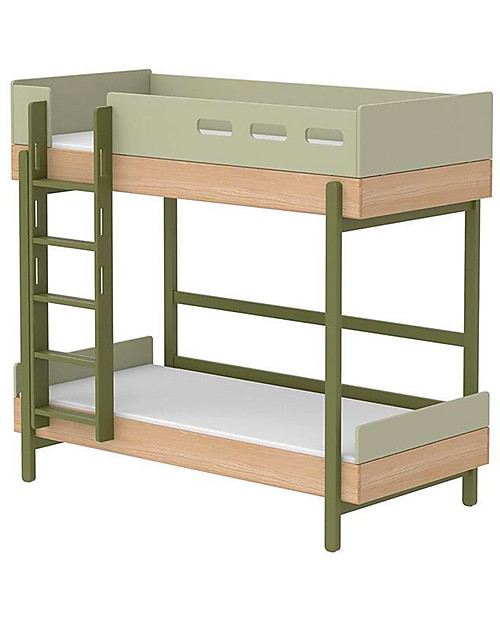 Flexa Letto a Castello Popsicle con Scaletta - 200x90 cm - Verde Letti a Castello