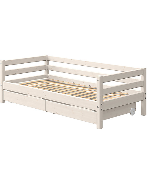 Flexa Letto Singolo Classic con Cassetti Inferiori - 200x90 cm Letti Singoli