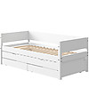 Flexa Letto Singolo con Letto a Scomparsa e Cassetti - 200x90 cm Letti Singoli