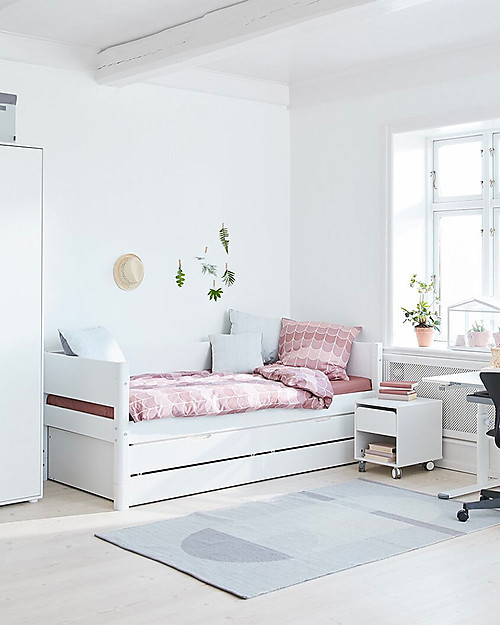 Flexa Letto Singolo con Letto a Scomparsa e Cassetti - 200x90 cm Letti Singoli