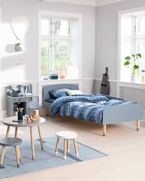 Flexa Letto Singolo Dots con Sponde - 200x90 cm - Celeste Letti Singoli
