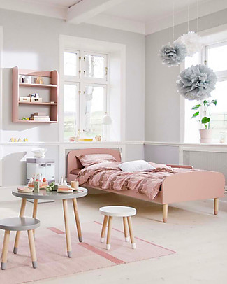 Flexa Letto Singolo Dots in Legno - 200x90 cm - Rosa Letti Singoli
