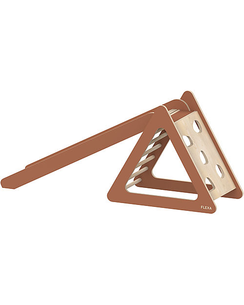 Flexa Torre Gioco in Legno - Rose - con Scala + Scivolo +  Parete di Arrampicata Giochi Montessoriani