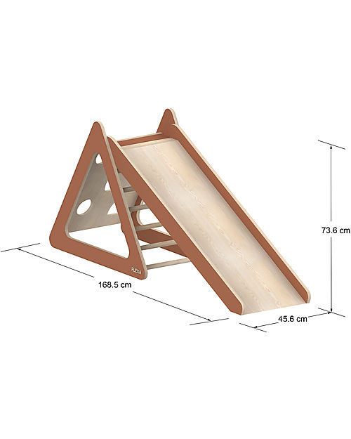 Flexa Torre Gioco in Legno - Rose - con Scala + Scivolo +  Parete di Arrampicata Giochi Montessoriani