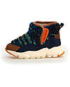 Flower Mountain Scarponcino Taro WP Junior - Teddy - Marrone/Blu Navy - Ecopelle Scarpe