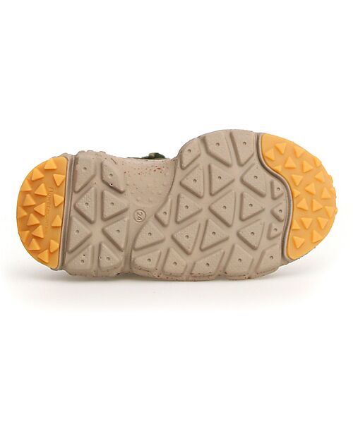 Flower Mountain Sneakers Raikiri Junior - Teddy - Militare/Multi - Ecopelle Sneakers