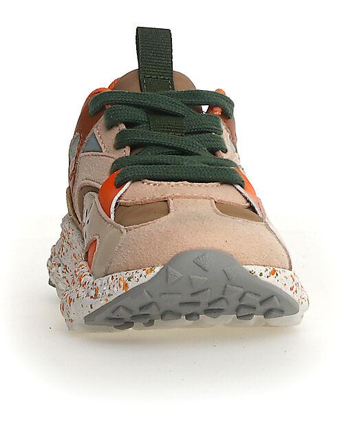 Flower Mountain Sneakers Saburo Junior - Fabbric Multi Pepper Sole - Sabbia/Tortora Scarpe