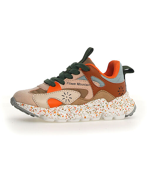 Flower Mountain Sneakers Saburo Junior - Fabbric Multi Pepper Sole - Sabbia/Tortora Scarpe