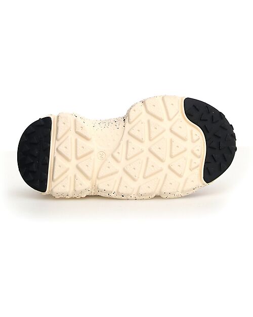 Flower Mountain Sneakers Yamano 3 Junior - Fabric - Beige/Lilla/Blu Navy - Ecopelle Sneakers