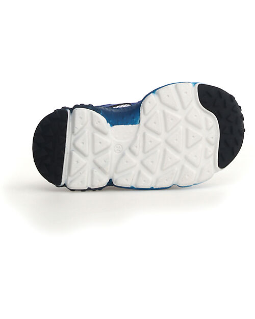 Flower Mountain Sneakers Yamano 3 Junior - Mesh Nuanced - Bianco/Cielo Azure - Ecopelle e Tessuto Tecnico Riciclato Scarpe