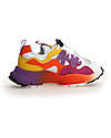Flower Mountain Sneakers Yamano 3 Junior - Mesh Nuanced - Bianco/Rosso/Arancione/Giallo - Ecopelle e Tessuto Tecnico Riciclato Scarpe