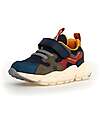 Flower Mountain Sneakers Yamano 3 Junior - Nylon - Blu Navy/Talpa - Ecopelle Sneakers
