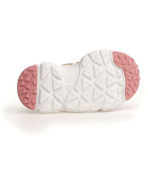 Flower Mountain Sneakers Yamano 3 Junior - Nylon - Fucsia/Cipria/Giallo/Verde - Ecopelle e Tessuto Tecnico Riciclato Scarpe