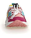 Flower Mountain Sneakers Yamano 3 Junior - Nylon - Fucsia/Cipria/Giallo/Verde - Ecopelle e Tessuto Tecnico Riciclato Scarpe