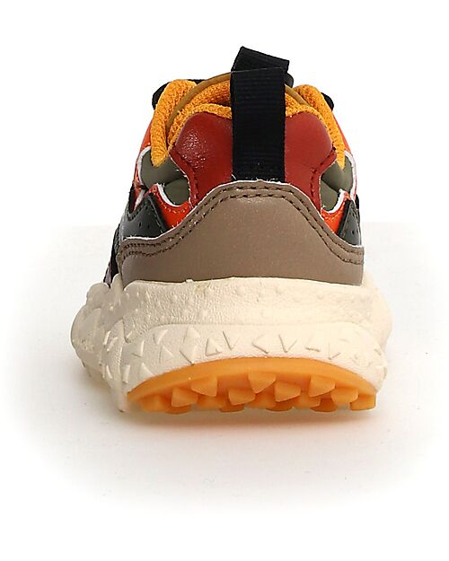 Flower Mountain Sneakers Yamano 3 Junior - Nylon - Marrone/Grigio - Ecopelle Sneakers