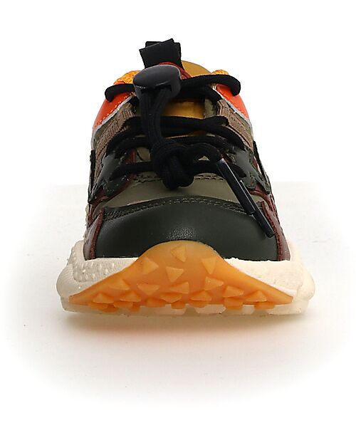 Flower Mountain Sneakers Yamano 3 Junior - Nylon - Marrone/Grigio - Ecopelle Sneakers