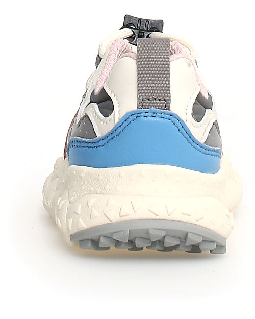 Flower Mountain Sneakers Yamano 3 Junior - Nylon - Rosa/Grigio/Celeste - Ecopelle e Tessuto Tecnico Riciclato Scarpe