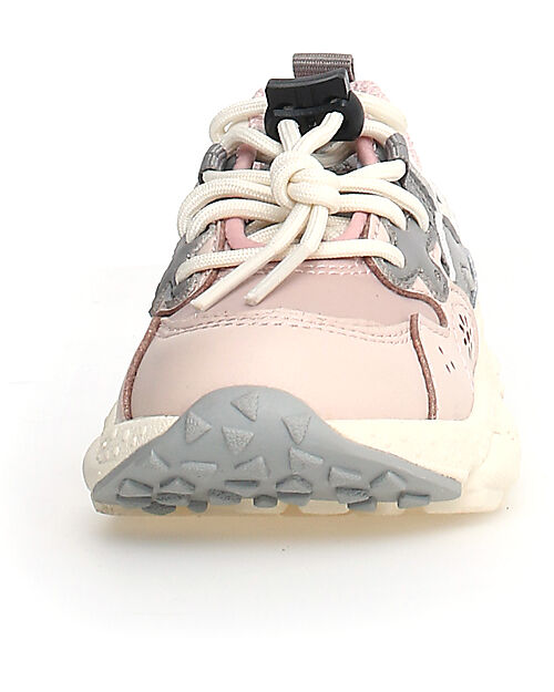 Flower Mountain Sneakers Yamano 3 Junior - Nylon - Rosa/Grigio/Celeste - Ecopelle e Tessuto Tecnico Riciclato Scarpe