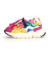 Flower Mountain Sneakers Yamano 3 Junior - Teddy - Multicolore - Ecopelle e Tessuto Tecnico Riciclato Scarpe