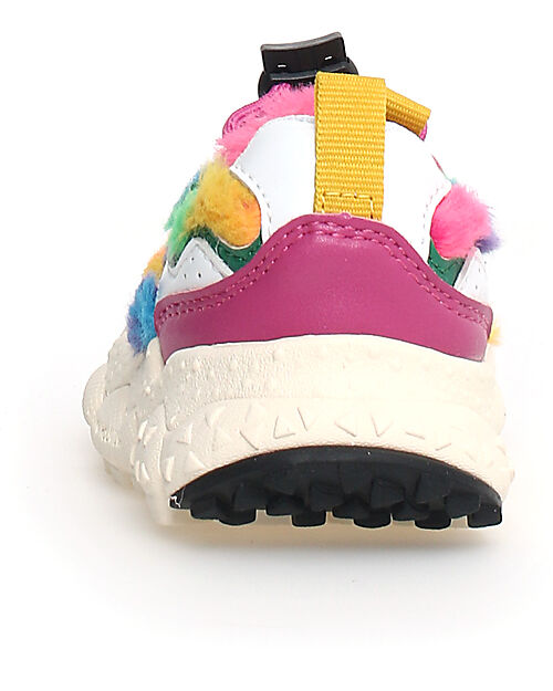 Flower Mountain Sneakers Yamano 3 Junior - Teddy - Multicolore - Ecopelle e Tessuto Tecnico Riciclato Scarpe