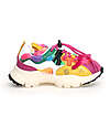Flower Mountain Sneakers Yamano 3 Junior - Teddy - Multicolore - Ecopelle e Tessuto Tecnico Riciclato Scarpe