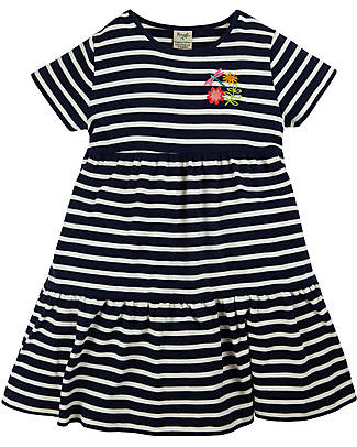 Frugi Abito a Strati Rosa - Indaco/Libellula - 100% Cotone bio Vestiti_