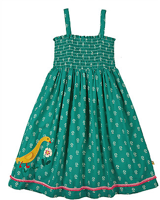 Frugi Abito Cora con Bretelle Removibili - Jasmine/Papera - Cotone bio Vestiti