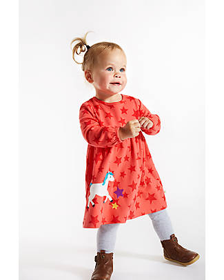 Frugi Abito Dolcie - Watermelon - Stelle/Unicorno Vestiti_