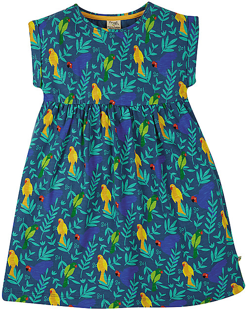 Frugi Abito Faith Effetto Fiammato - Pappagallo - 100% cotone bio Vestiti_