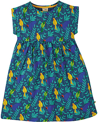 Frugi Abito Faith Effetto Fiammato - Pappagallo - 100% cotone bio Vestiti_