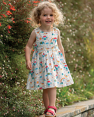 Frugi Abito Menna Party - Taj Mahal - 100% cotone bio Vestiti_