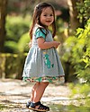 Frugi Abito Reversibile Nora -  Seersucker Stripe/Dino (da 1 a 4 anni) Vestiti_