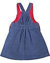 Frugi Abito Salopette Doris Velluto Millerighe, Blu/Volpe - 100% cotone bio Vestiti_