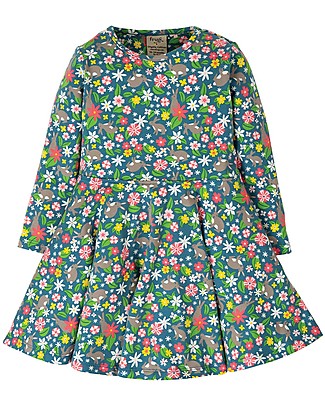 Frugi Abito Skater Little Sofia - Rabbit Fields - Cotone bio elasticizzato Vestiti