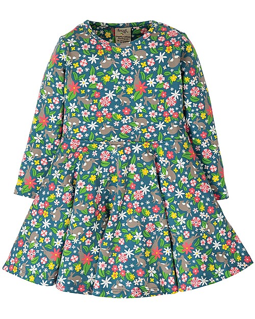 Frugi Abito Skater Little Sofia - Rabbit Fields - Cotone bio elasticizzato Vestiti_