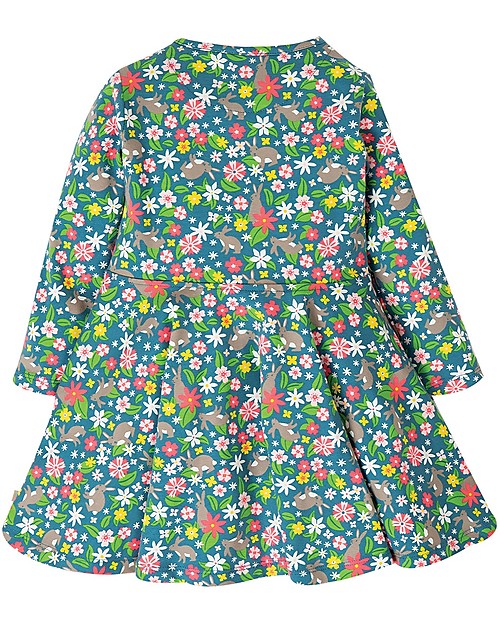 Frugi Abito Skater Little Sofia - Rabbit Fields - Cotone bio elasticizzato Vestiti_