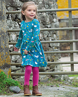 Frugi Abito Skater Sofia - Farmyard - Cotone bio elasticizzato Vestiti
