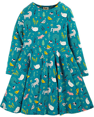 Frugi Abito Skater Sofia - Farmyard - Cotone bio elasticizzato Vestiti