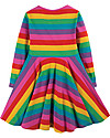 Frugi Abito Skater Sofia - Righe Arcobaleno - Cotone bio elasticizzato Vestiti_