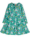 Frugi Abito Sofia Skater - Verde Acqua/Unicorni - Cotone Organico GOTS Vestiti_