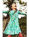 Frugi Abito Sofia Skater - Verde Acqua/Unicorni - Cotone Organico GOTS Vestiti_